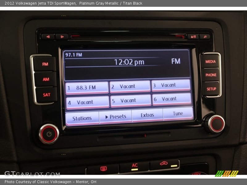 Platinum Gray Metallic / Titan Black 2012 Volkswagen Jetta TDI SportWagen