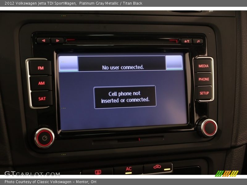 Platinum Gray Metallic / Titan Black 2012 Volkswagen Jetta TDI SportWagen