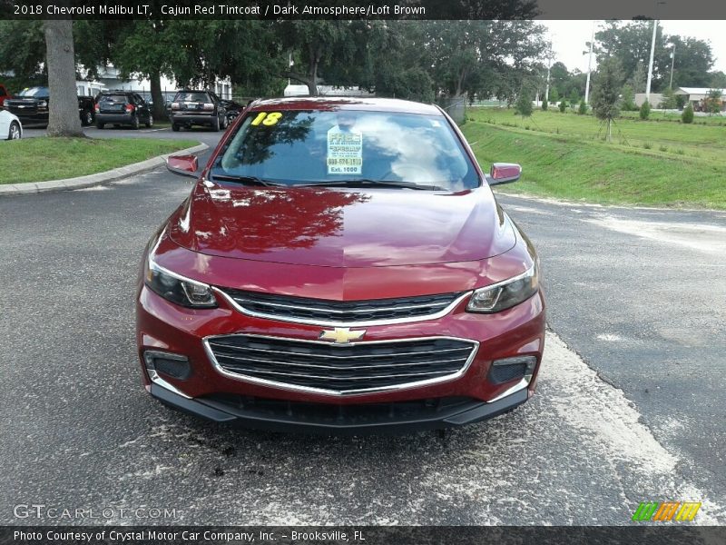 Cajun Red Tintcoat / Dark Atmosphere/Loft Brown 2018 Chevrolet Malibu LT