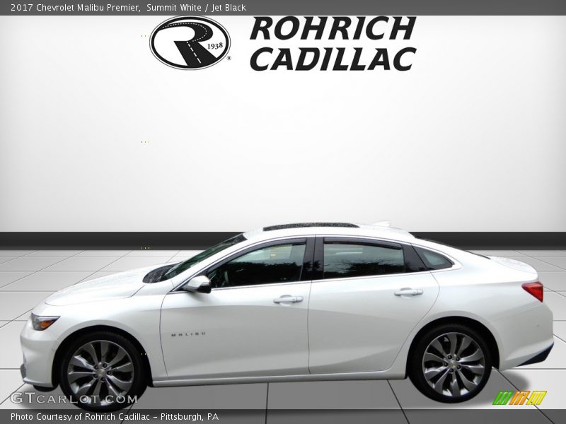 Summit White / Jet Black 2017 Chevrolet Malibu Premier