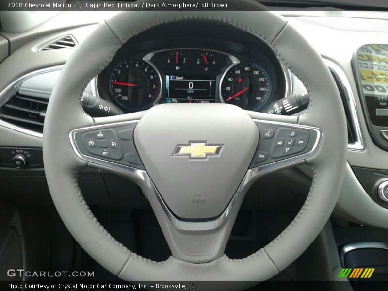 Cajun Red Tintcoat / Dark Atmosphere/Loft Brown 2018 Chevrolet Malibu LT