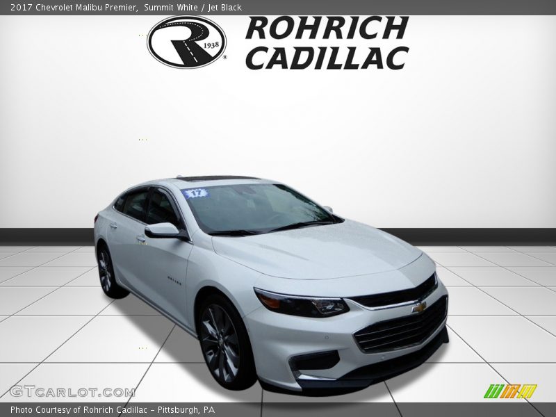 Summit White / Jet Black 2017 Chevrolet Malibu Premier