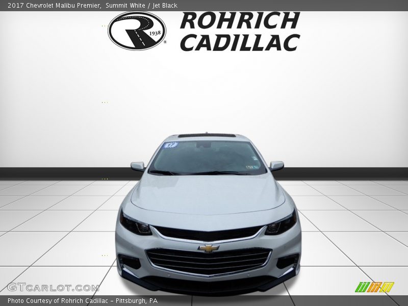 Summit White / Jet Black 2017 Chevrolet Malibu Premier