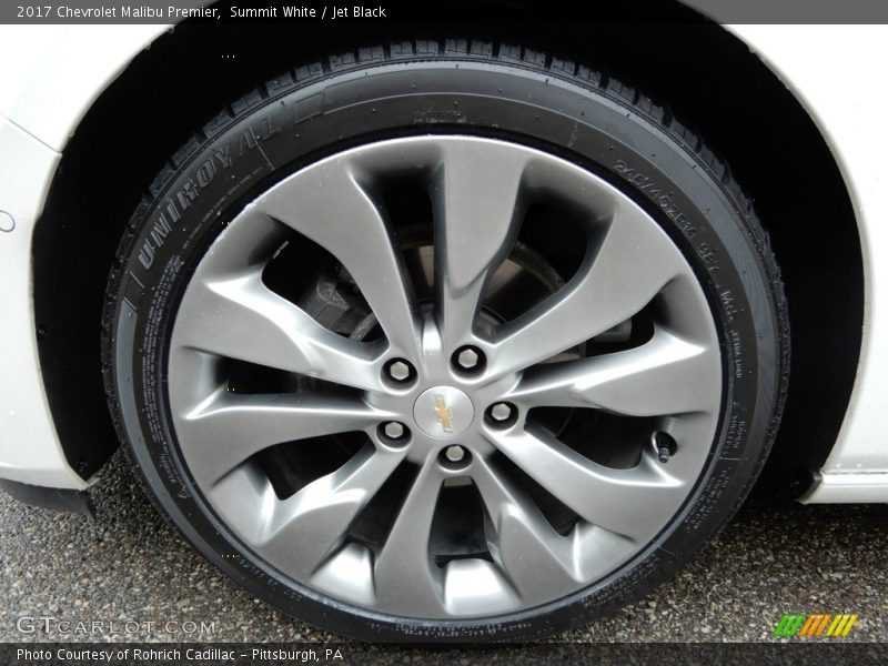 Summit White / Jet Black 2017 Chevrolet Malibu Premier