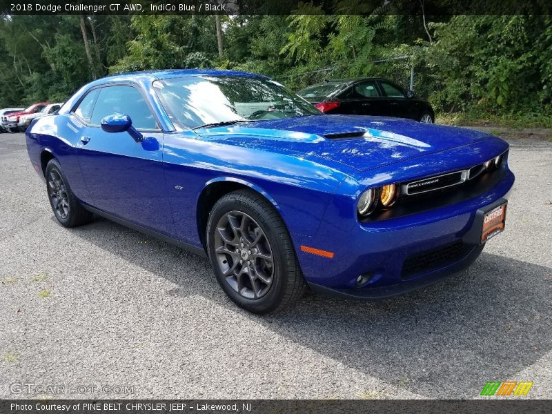 IndiGo Blue / Black 2018 Dodge Challenger GT AWD