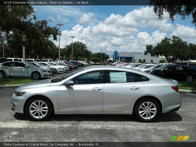 Silver Ice Metallic / Jet Black 2018 Chevrolet Malibu Hybrid