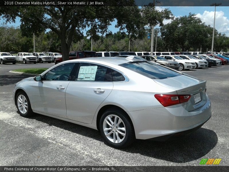 Silver Ice Metallic / Jet Black 2018 Chevrolet Malibu Hybrid