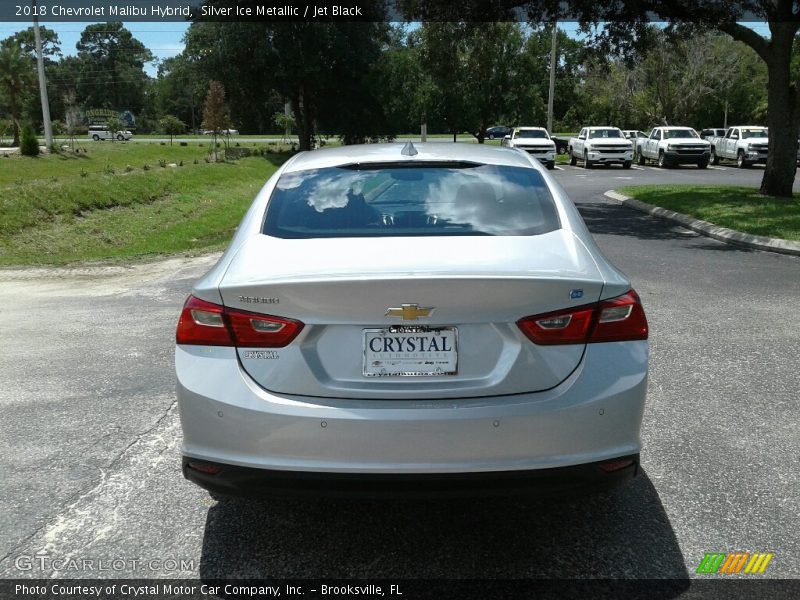 Silver Ice Metallic / Jet Black 2018 Chevrolet Malibu Hybrid