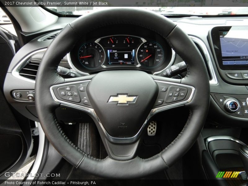 Summit White / Jet Black 2017 Chevrolet Malibu Premier