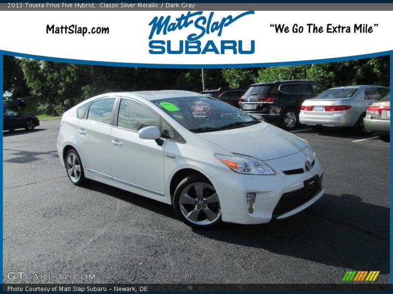 Classic Silver Metallic / Dark Gray 2013 Toyota Prius Five Hybrid