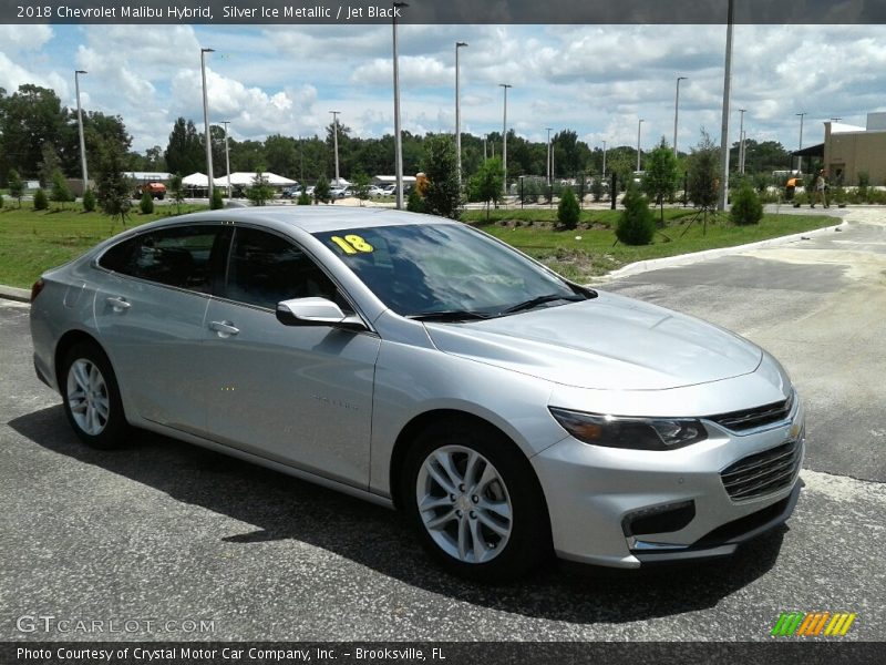 Silver Ice Metallic / Jet Black 2018 Chevrolet Malibu Hybrid