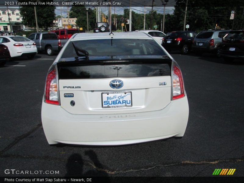 Classic Silver Metallic / Dark Gray 2013 Toyota Prius Five Hybrid
