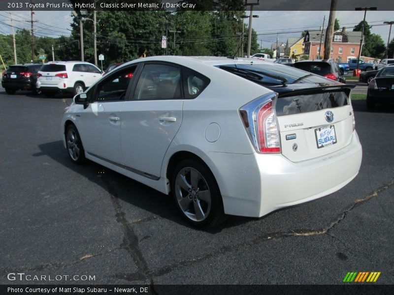 Classic Silver Metallic / Dark Gray 2013 Toyota Prius Five Hybrid