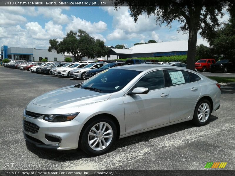 Silver Ice Metallic / Jet Black 2018 Chevrolet Malibu Hybrid