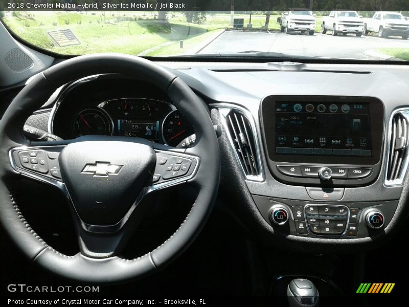 Silver Ice Metallic / Jet Black 2018 Chevrolet Malibu Hybrid