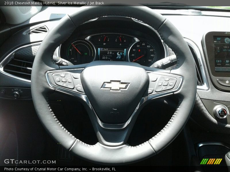 Silver Ice Metallic / Jet Black 2018 Chevrolet Malibu Hybrid