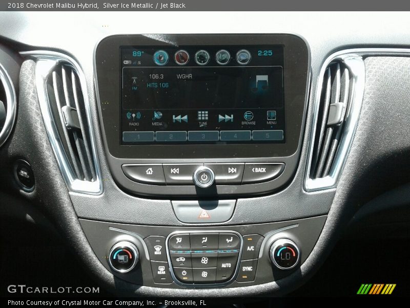 Silver Ice Metallic / Jet Black 2018 Chevrolet Malibu Hybrid