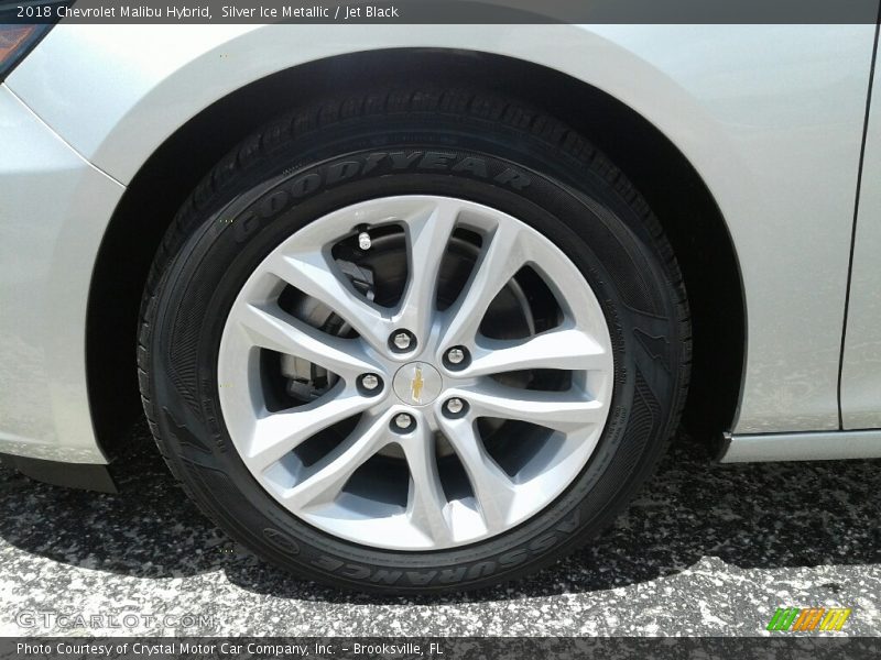 Silver Ice Metallic / Jet Black 2018 Chevrolet Malibu Hybrid