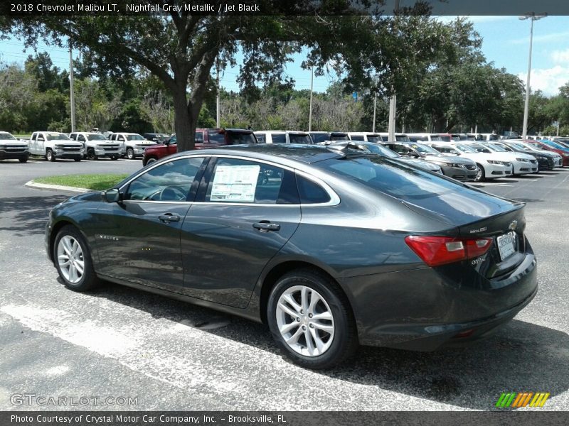 Nightfall Gray Metallic / Jet Black 2018 Chevrolet Malibu LT