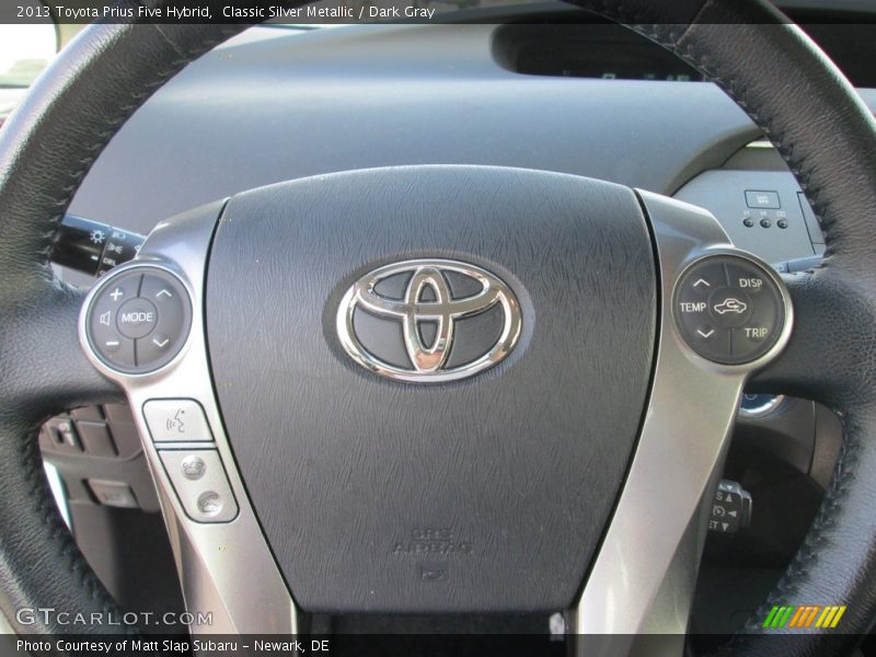 Classic Silver Metallic / Dark Gray 2013 Toyota Prius Five Hybrid