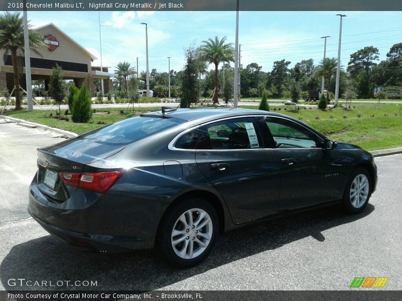 Nightfall Gray Metallic / Jet Black 2018 Chevrolet Malibu LT