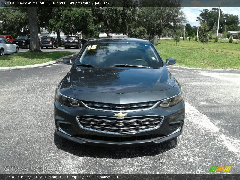 Nightfall Gray Metallic / Jet Black 2018 Chevrolet Malibu LT