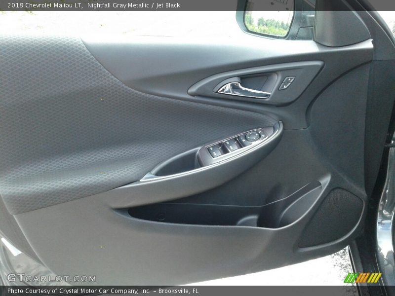 Nightfall Gray Metallic / Jet Black 2018 Chevrolet Malibu LT