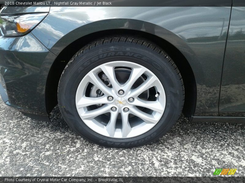 Nightfall Gray Metallic / Jet Black 2018 Chevrolet Malibu LT