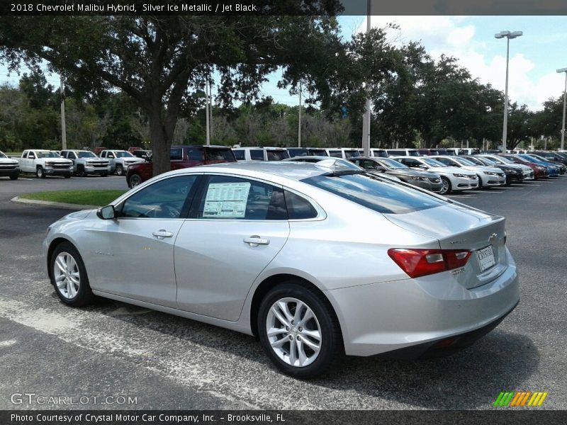 Silver Ice Metallic / Jet Black 2018 Chevrolet Malibu Hybrid