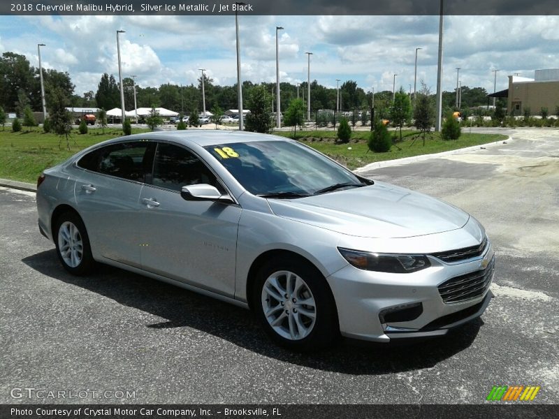 Silver Ice Metallic / Jet Black 2018 Chevrolet Malibu Hybrid