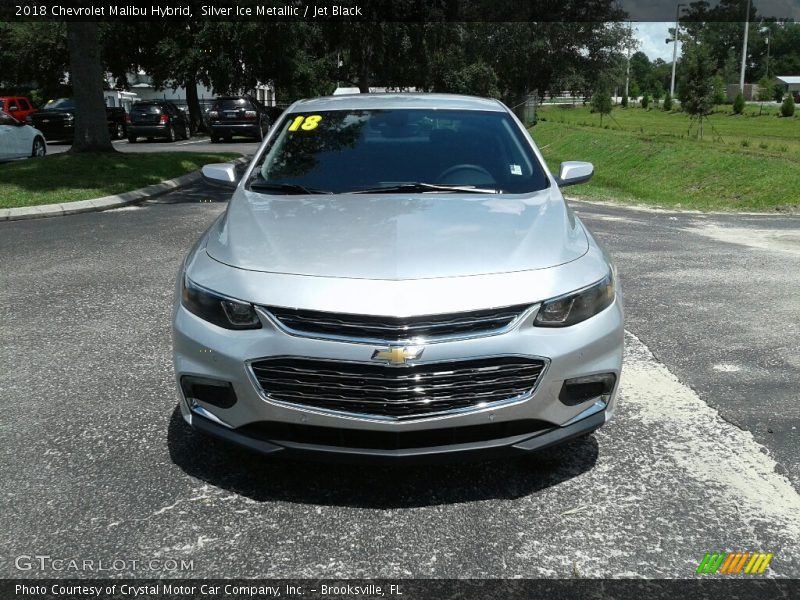 Silver Ice Metallic / Jet Black 2018 Chevrolet Malibu Hybrid
