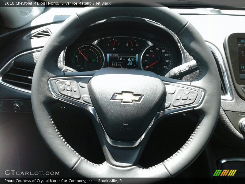 Silver Ice Metallic / Jet Black 2018 Chevrolet Malibu Hybrid