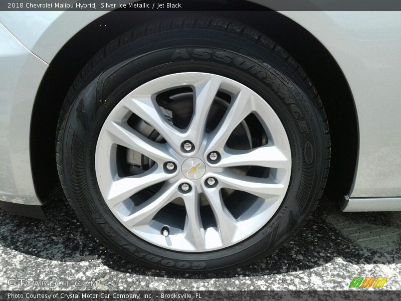 Silver Ice Metallic / Jet Black 2018 Chevrolet Malibu Hybrid