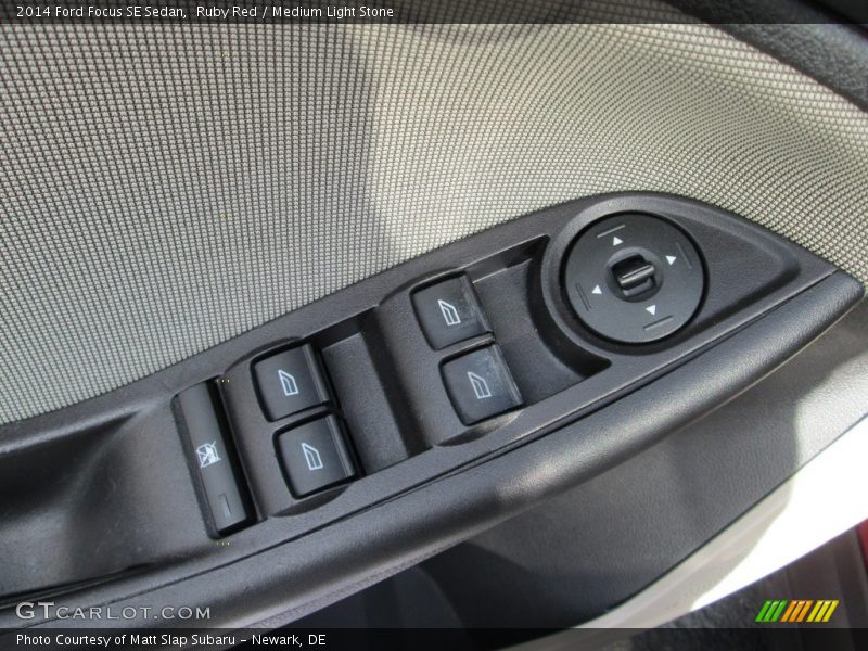 Ruby Red / Medium Light Stone 2014 Ford Focus SE Sedan