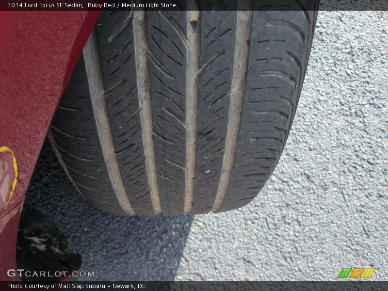 Ruby Red / Medium Light Stone 2014 Ford Focus SE Sedan