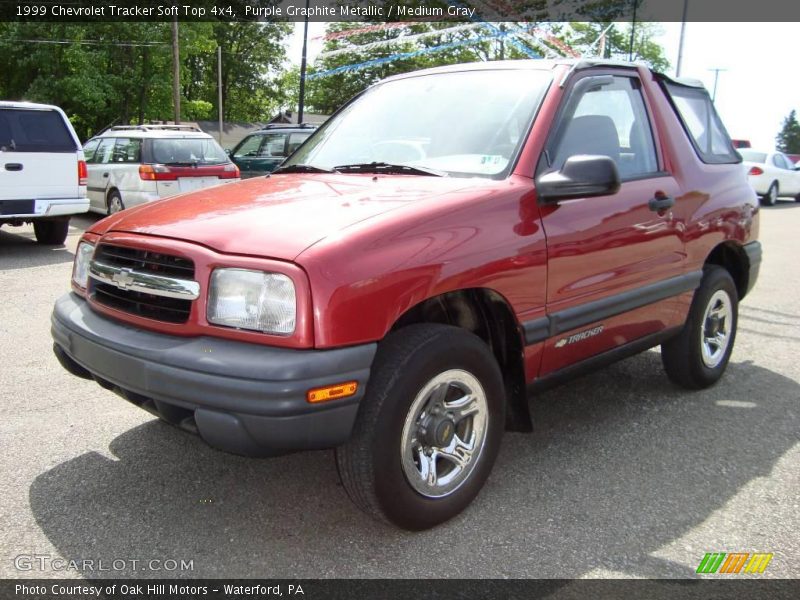 Purple Graphite Metallic / Medium Gray 1999 Chevrolet Tracker Soft Top 4x4