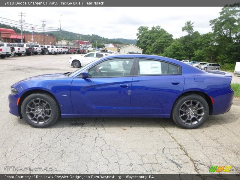 IndiGo Blue / Pearl/Black 2018 Dodge Charger GT AWD