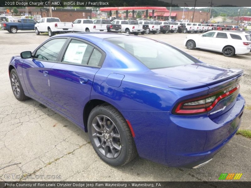 IndiGo Blue / Pearl/Black 2018 Dodge Charger GT AWD