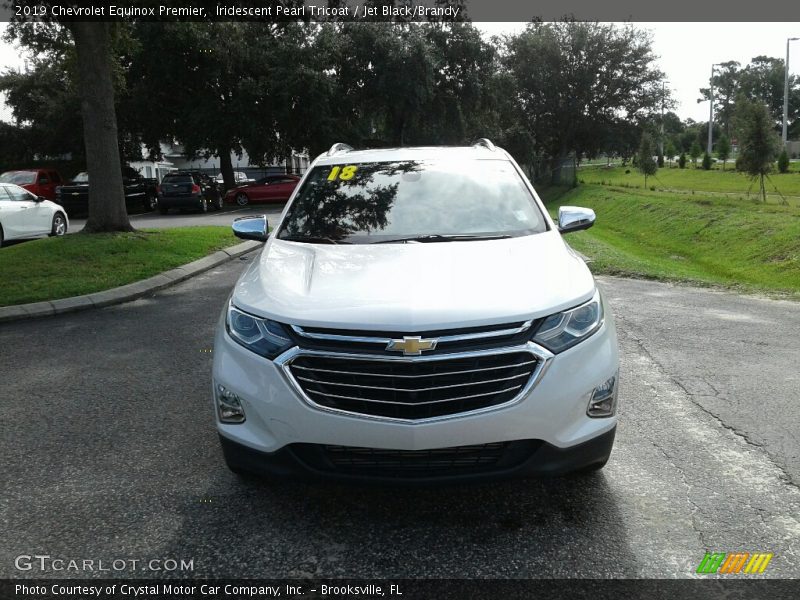 Iridescent Pearl Tricoat / Jet Black/Brandy 2019 Chevrolet Equinox Premier