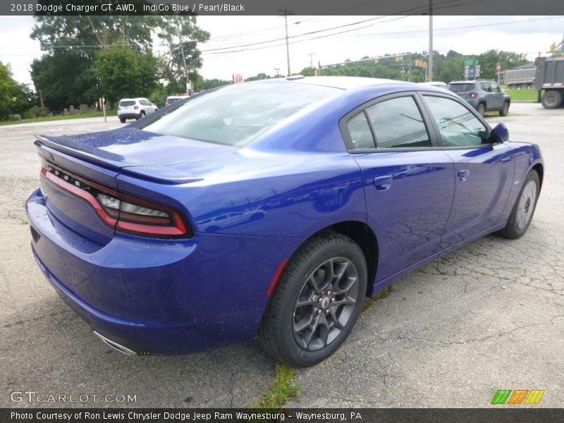 IndiGo Blue / Pearl/Black 2018 Dodge Charger GT AWD