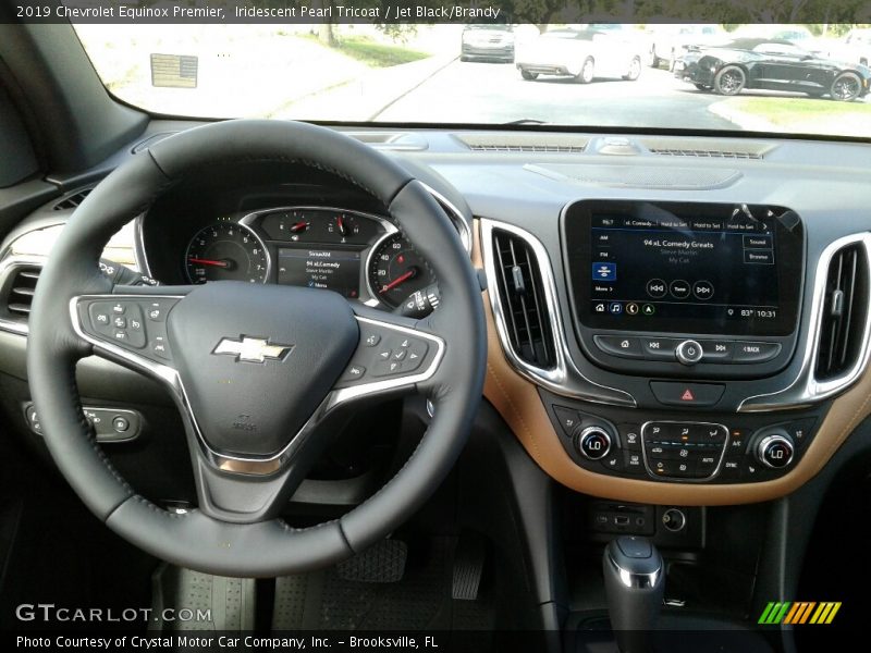 Iridescent Pearl Tricoat / Jet Black/Brandy 2019 Chevrolet Equinox Premier