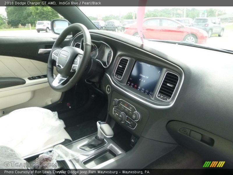 IndiGo Blue / Pearl/Black 2018 Dodge Charger GT AWD