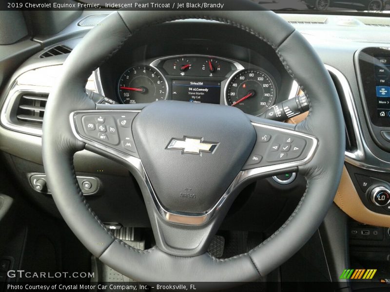 Iridescent Pearl Tricoat / Jet Black/Brandy 2019 Chevrolet Equinox Premier
