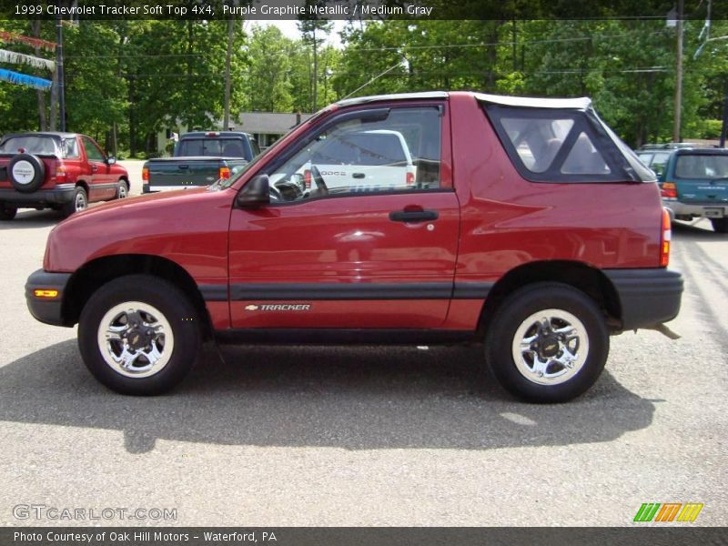 Purple Graphite Metallic / Medium Gray 1999 Chevrolet Tracker Soft Top 4x4