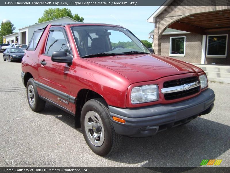 Purple Graphite Metallic / Medium Gray 1999 Chevrolet Tracker Soft Top 4x4