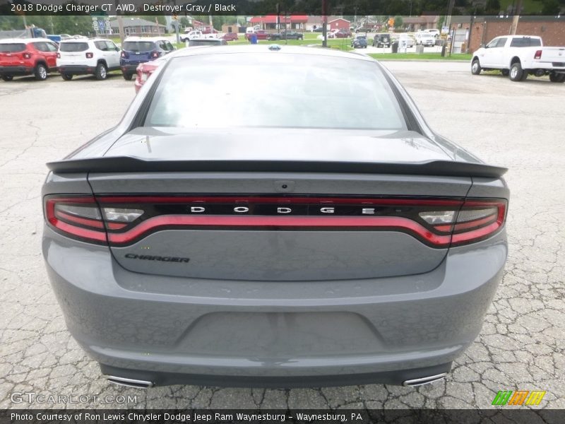 Destroyer Gray / Black 2018 Dodge Charger GT AWD