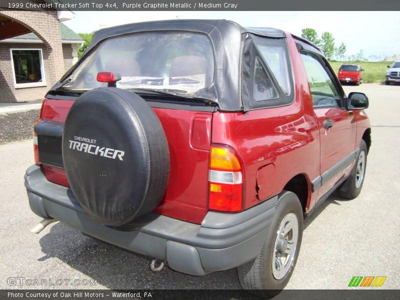 Purple Graphite Metallic / Medium Gray 1999 Chevrolet Tracker Soft Top 4x4