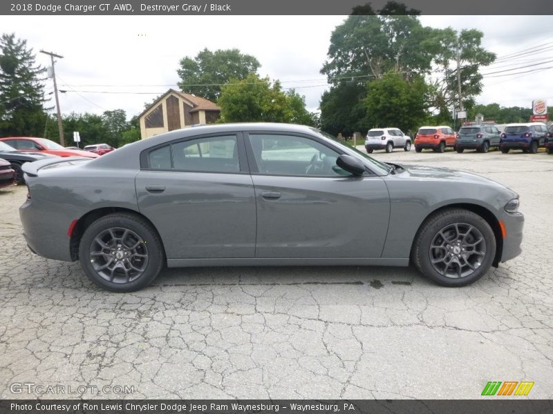 Destroyer Gray / Black 2018 Dodge Charger GT AWD