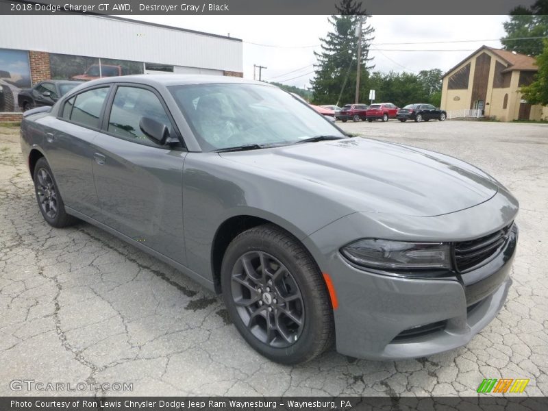 Destroyer Gray / Black 2018 Dodge Charger GT AWD