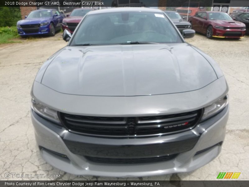 Destroyer Gray / Black 2018 Dodge Charger GT AWD